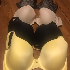 34DD underwire push up bras.